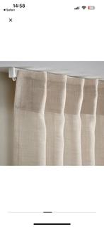 Hallebracka ikea vitrage gordijn linnen look 145 300, Huis en Inrichting, Stoffering | Gordijnen en Lamellen, Verzenden, Zo goed als nieuw