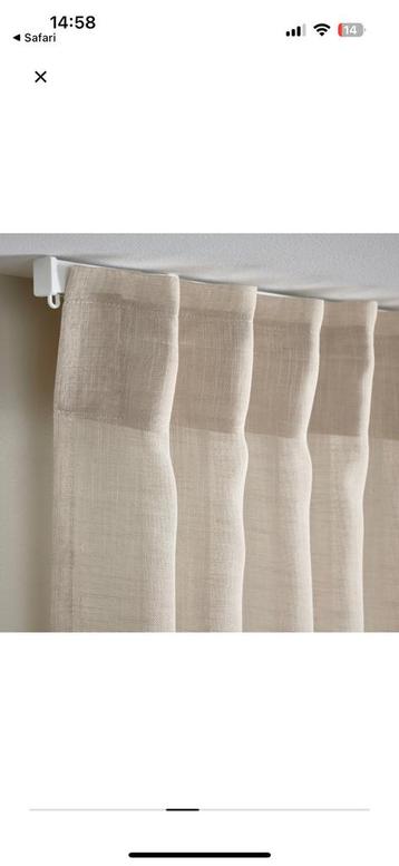 Hallebracka ikea vitrage gordijn linnen look 145 300  beschikbaar voor biedingen