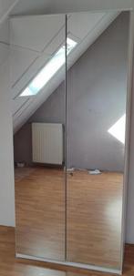 2 x Ikea spiegeldeuren h 214cm x b 49cm met slot, Huis en Inrichting, Kasten | Kledingkasten, Ophalen, Minder dan 50 cm, Zo goed als nieuw