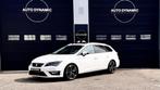 SEAT León ST 1.8 TSI FR Connect|Pano|DSG|Sport|ECC|LED|Crui, Auto's, Gebruikt, 4 cilinders, Leder en Stof, Wit