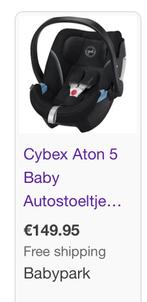 Cybex aton 5. autostoel van geboorte tot ca 1,5 jaar, Overige merken, Gebruikt, Ophalen