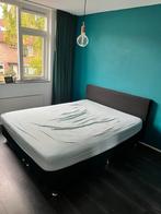 Bokspring 2 persoons (160x200) - Zilveren poten, Huis en Inrichting, Ophalen, Overige materialen, Gebruikt, Overige kleuren