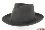 Gleufhoed Stetson donker grijs vilt 55,5 = S tot XS nieuw, Stetson, Hoed, Nieuw, Ophalen of Verzenden