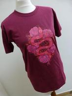 Shirt 100% vegan pinned by K maat S 36 top fuchsia, Pinned by K, Ophalen of Verzenden, Zo goed als nieuw, Korte mouw