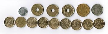 Spanje munten Peseta 1975 - 1998 beschikbaar voor biedingen