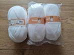 Witte Royal Zeeman Wol - 3 Bollen, Ophalen of Verzenden, Nieuw, Breien of Haken, Wol of Garen