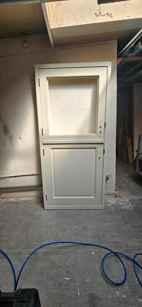 Zgan boerendeur inclusief kozijn, Doe-het-zelf en Verbouw, Deuren en Horren, Zo goed als nieuw, Buitendeur, 215 cm of meer, 120 cm of meer