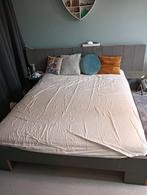 2 persoons, Huis en Inrichting, Slaapkamer | Bedden, Ophalen, Gebruikt, Tweepersoons, Hout