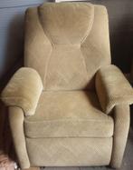 stoel/fauteuil met voetenbankje stof (NIET elektrisch), Gebruikt, Stof, Ophalen