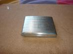 Mooie zilverkleurige sigarettenkoker in zeer goede staat, Ophalen of Verzenden, Gebruikt, Tabaksdoos of Verpakking
