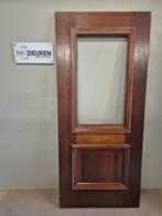 Merbau hardhouten voordeur (93x211,5) Ongebruikt, Doe-het-zelf en Verbouw, Deuren en Horren, Ophalen, 200 tot 215 cm, Glas, Buitendeur