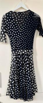 Polkadot jurk maat L, Ophalen of Verzenden, Zo goed als nieuw, Zwart