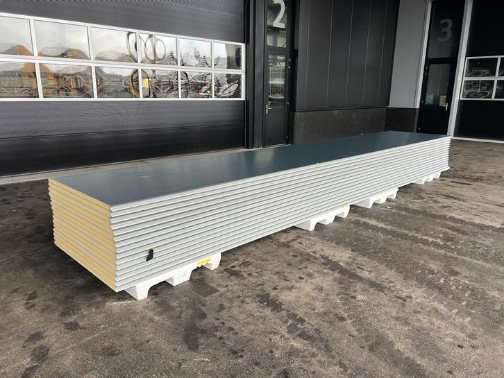 Restpartij Sandwichpanelen Wand 40mm Antraciet, Doe-het-zelf en Verbouw, Platen en Panelen, Nieuw, Overige materialen, 20 tot 50 mm