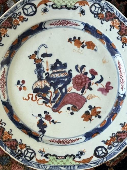 Chinees achthoekig export porseleinen bord, Antiek en Kunst, Antiek | Porselein, Ophalen of Verzenden