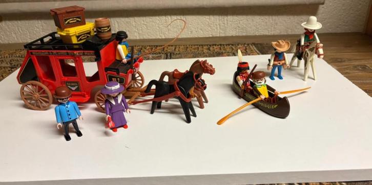 Playmobil western cowboys en indiaan, Kinderen en Baby's, Speelgoed | Playmobil, Zo goed als nieuw, Ophalen of Verzenden