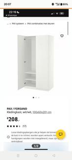 IKEA Pax kast 100x60x201 - 1 jaar oud, Ophalen