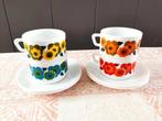 Arcopal Franse lotus 4x kop& schotel, Ophalen of Verzenden, Overige stijlen, Kop(pen) en/of Schotel(s), Glas