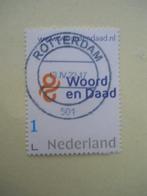 Nederland Persoonlijke Postzegel Woord & Daad Nieuw Logo, Postzegels en Munten, Na 1940, Ophalen of Verzenden, Gestempeld