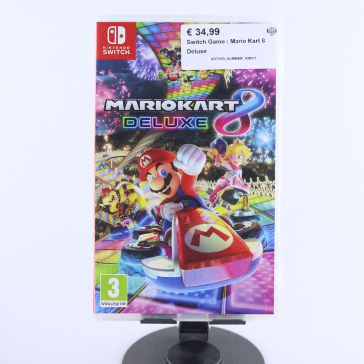 Nintendo Switch Game: Mario Kart 8 Deluxe, Spelcomputers en Games, Spelcomputers | Nintendo Switch, Zo goed als nieuw