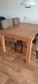 Eetkamertafel+4 stoelen, Ophalen of Verzenden, Zo goed als nieuw