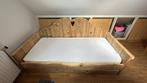 Mooi steigerhouten bed met extra slaapplek, Kinderen en Baby's, Kinderkamer | Bedden, Ophalen, 85 tot 100 cm, Zo goed als nieuw