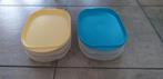 Tupperware vleeswarendoos/vleeswarentrio, stapel 3, kaasdoos, Huis en Inrichting, Keuken | Tupperware, Verzenden, Gebruikt, Wit