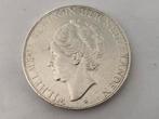 Puntgave zilveren rijksdaalder 1932 wilhelmina GROF HAAR, Ophalen of Verzenden, Koningin Wilhelmina, 2½ gulden