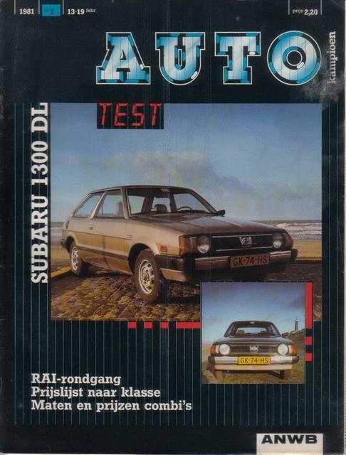 Autokampioen 7 1981 : Alfa Romeo Alfetta - Subaru Leone DL, Boeken, Auto's | Folders en Tijdschriften, Gelezen, Algemeen, Ophalen of Verzenden