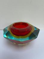 Vintage sommerso Murano glas asbak 1960, Antiek en Kunst, Antiek | Glas en Kristal, Ophalen of Verzenden