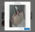 Justo Ju'sto tas damestas bag bruin met offwhite wol, Ophalen of Verzenden, Zo goed als nieuw, Bruin, Handtas