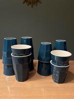Mooie set blauwe Hema mokken en kopjes, Ophalen of Verzenden, Zo goed als nieuw, Overige stijlen, Kop(pen) en/of Schotel(s)