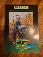 Tractor folder Ferrari RAPTOR 30-40 DT, Ophalen of Verzenden, Zo goed als nieuw