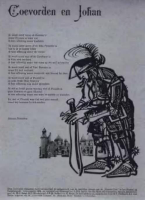 Coevorden Rijmprent Picardt Club 1984 Jannie Boerema., Ophalen of Verzenden, Zo goed als nieuw