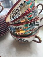 Mooi gekleurd servies / goud/blauw, Antiek en Kunst, Antiek | Servies compleet, Ophalen