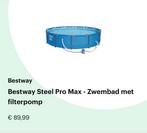 Zwembad met filterpomp, bestway steel pro max (360), Tuin en Terras, Zwembad-toebehoren, Ophalen, Zo goed als nieuw