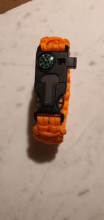 Stoere Oranje Paracord Hondenhalsband 26cm, Dieren en Toebehoren, Ophalen of Verzenden, Nieuw