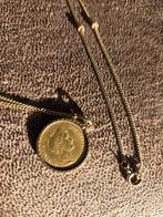 Gouden vijfje 1912 Wilhelmina, zeer weinig gebrruikt, Met hanger, Ophalen of Verzenden, Zo goed als nieuw, Goud