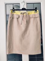 Natan beige rok met gele accenten maat L, Beige, Maat 42/44 (L), Ophalen of Verzenden, Knielengte