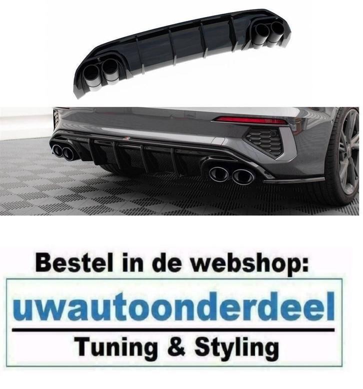 Maxton Uitlaat Sierstuk Diffuser Geschikt Voor Audi A3 8Y Se, Auto diversen, Tuning en Styling, Verzenden