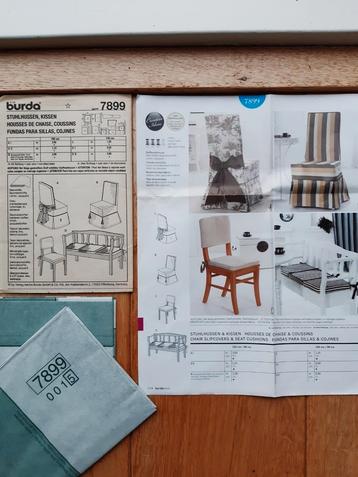 Burda knippatroon kussens stoel bekleding stoel hoezen.  beschikbaar voor biedingen