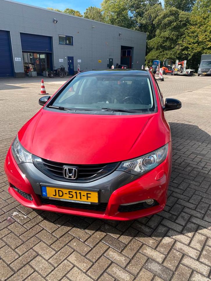 Honda Civic 2.2D 5D 2012 2012 Rood, Auto's, Honda, Particulier, Civic, ABS, Achteruitrijcamera, Adaptieve lichten, Adaptive Cruise Control