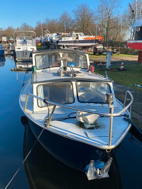 Stalen zwaluwkruiser Opknapper!, Watersport en Boten, Motorboten en Motorjachten, Gebruikt, Staal, 6 tot 9 meter, Diesel, Binnenboordmotor