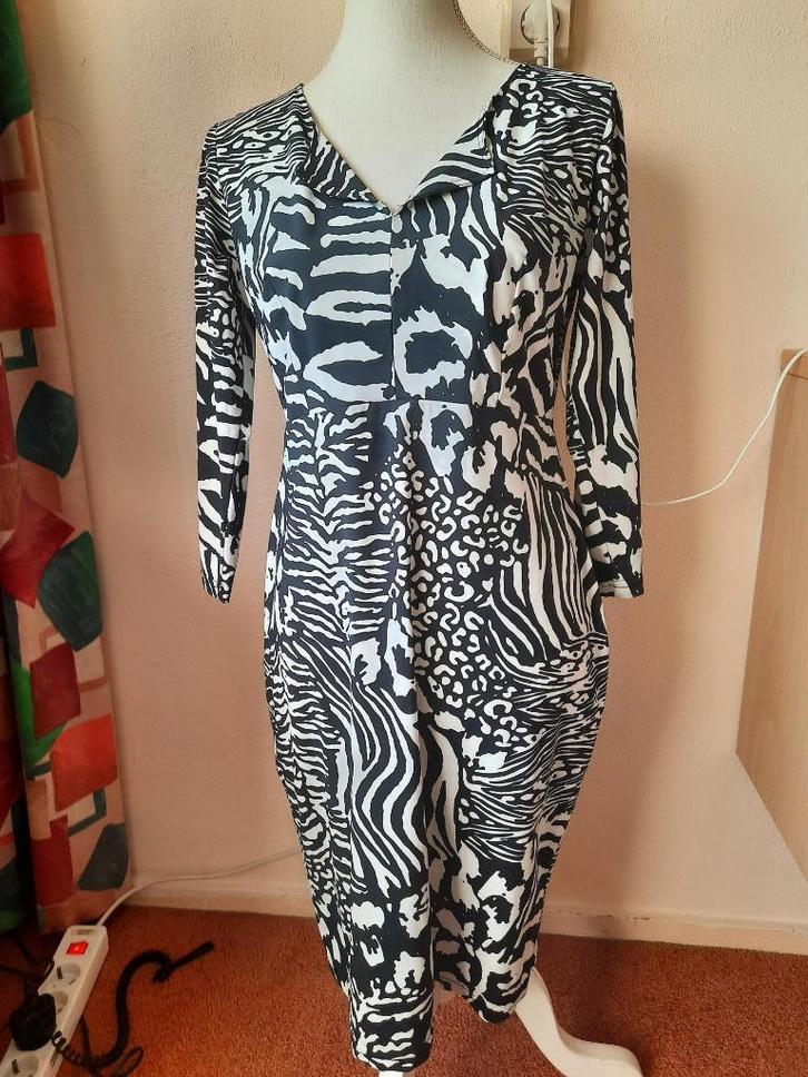 Travelstof jurk van STUDIO ANNELOES mt M, Kleding | Dames, Jurken, Zo goed als nieuw, Maat 38/40 (M), Knielengte, Ophalen of Verzenden