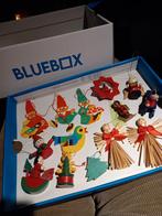 Vintage houten kersthangers en stropopjes brocante, Ophalen of Verzenden