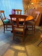 Kersenhouten Eettafel met Stoelen, Huis en Inrichting, Complete eetkamers, Ophalen, Zo goed als nieuw, Stijlvol klassiek, 4 tot 6 stoelen