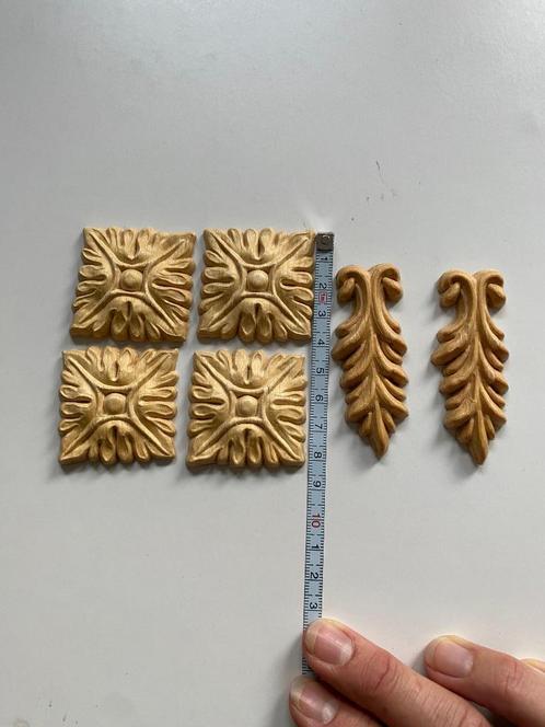 Houten ornamentjes. Voor poppenhuis, op je kast enz, Hobby en Vrije tijd, Knutselen, Nieuw, Materiaal, Ophalen of Verzenden
