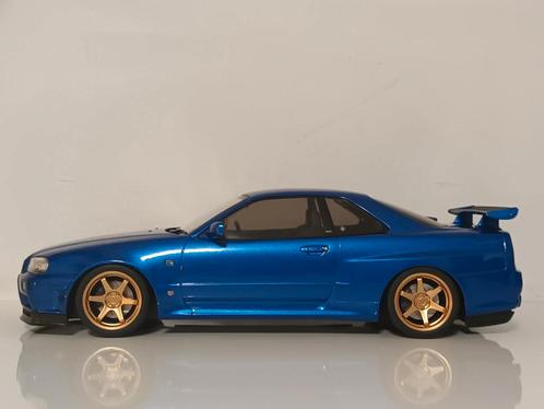 1:18 NISSAN SKYLINE R34 JP KRAMO Minichamps, Hobby en Vrije tijd, Modelauto's | 1:18, Zo goed als nieuw, Auto, MiniChamps, Ophalen