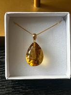 Ketting met hanger - 18 karaat Geel goud, Met hanger, Geel, Ophalen of Verzenden, Zo goed als nieuw