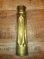 Originele WWI Trench Art Vaas – 75mm Franse huls – 1918, Verzamelen, Ophalen of Verzenden, Landmacht, Nederland, Hulzen of Bodemvondsten
