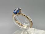 Gouden Vintage ring edelsteen saffier en diamant. 2026/66., Blauw, ., Ophalen of Verzenden, Zo goed als nieuw